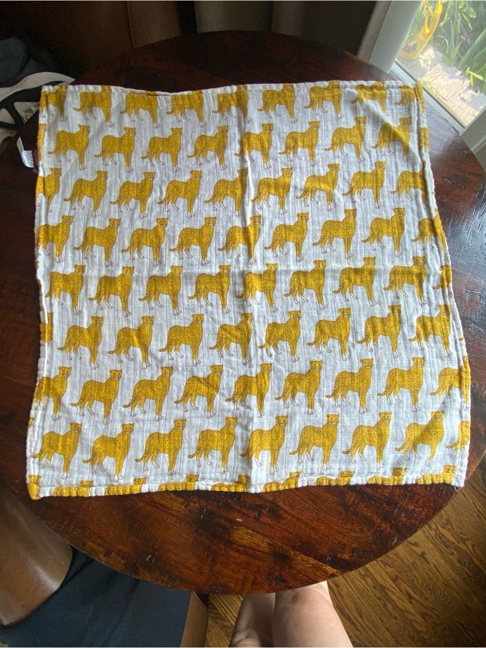 Milkbarn 100% organic cotton lovie cheetah cat print